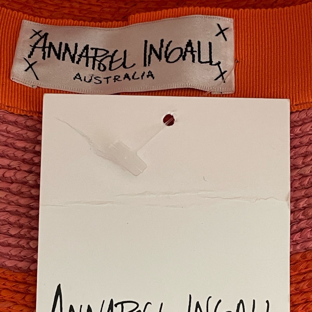 Annabell Ingall Australia Straw Hat Fedora Rust, Sunset Mauve Pink, NWT ! - Picture 5 of 9